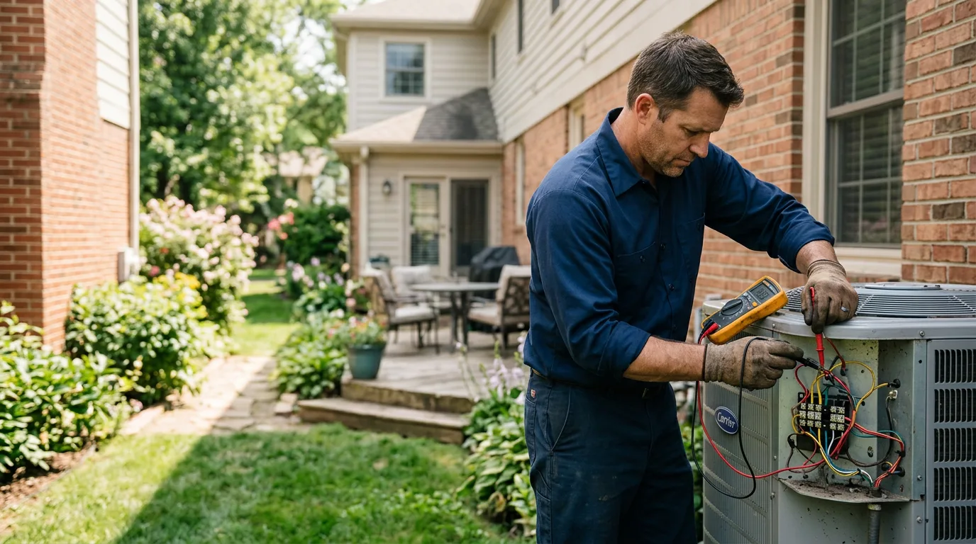 HVAC technician working near Toccopola, MS